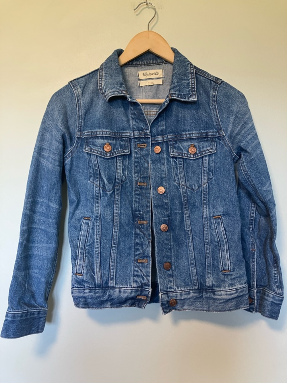 Madewell Medium Wash Blue Classic Denim Jean Jacket